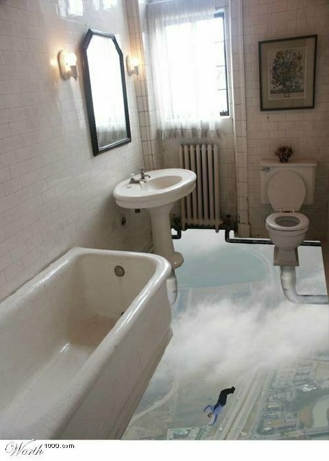 painted floor inside of bathroom.JPG